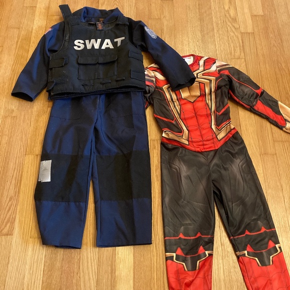 Spider man and Swat Team costumes, size 5! - Picture 1 of 1